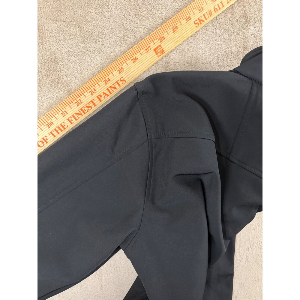 7-Eleven Jacket Apparel Mens Size Medium‎ Black Softshell Jacket Fleece Line - Picture 10 of 11